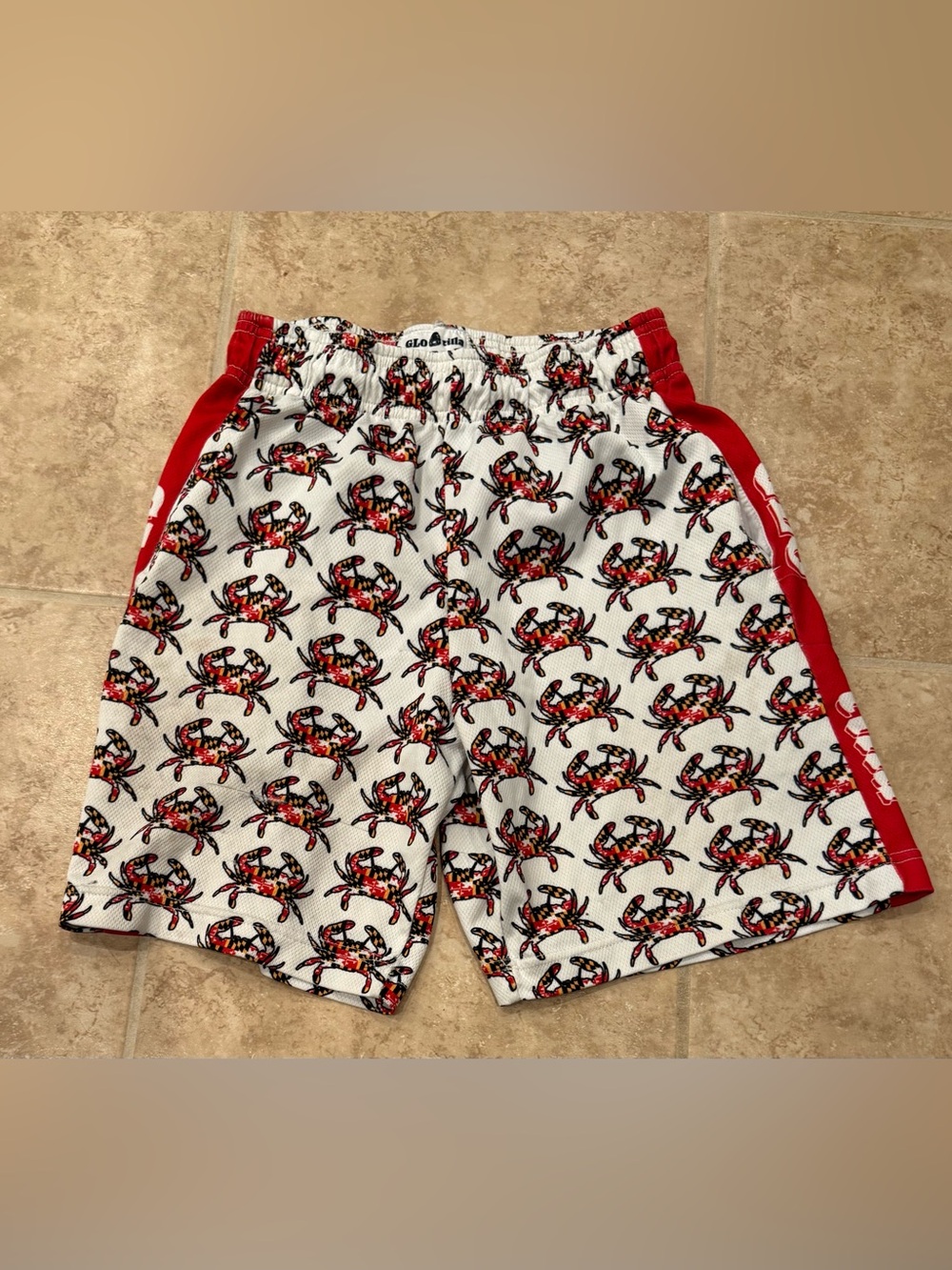 Glo rilla Maryland flag print crab lacrosse shorts YM